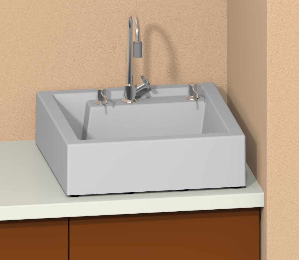 Tanque SlimWash com ventosas de silicone